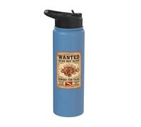 Wanted Dead Not Alive | Récompense Tacos de poisson Stainless Steel Insulated Water Bottle