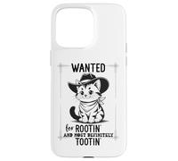 Wanted for Rootin Most Definitely Tootin Cowboy Cat Farting Coque pour iPhone 15 Pro Max