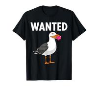 Wanted Mouette avec Cornet de crème glacée T-Shirt