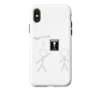Wanted Sign That's You! Stick Figure Stickman imprimée drôle Coque pour iPhone X/XS