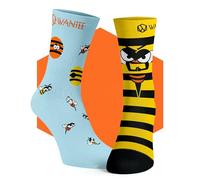 Wantee Chaussettes abeilles en colère, multicolore, 41-46