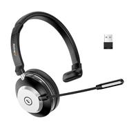 Wantek Casque Bluetooth sans Fil avec Microphone Anti-Parasite, Compatible avec Windows, Mac, Chrome, Linux, iOS, iPadOS, Android