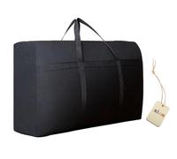 WANTING Grand sac de rangement 180 L en tissu Oxford imperméable pour courtepointe et vêtements, lavable, convient pour les bagages de voyage (100 x 60 x 30 cm, noir)