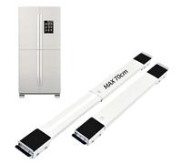 Wantli Lot De 2 Support Machine A Laver, Roulette Machine À Laver, Socle Lave Linge, pour Réfrigérateur Sèche-Linge, Congélateur Jusqu'À 300 Kg, avec 24 Roues