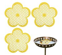 WANTUSHUI Lot de 3 abreuvoirs pour abeilles pour le jardin, abreuvoir pour oiseaux, balcon, bain d'oiseaux, balcon, abreuvoir pour papillons, abreuvoir à insectes de jardin, île d'abeille flottante