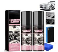 WANWEN 2PCS Polishing Cleaner, Multipurpose Polishing Cleaner Car Interior, Car Cleaner, 100ml Car Interior Cleaner, Vehicle Interior Polish, Vehicle Interior Detailer and Polisher Spray