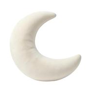 WANWEN Coussin de Corps Géant en Forme de Lune, Traversin C-Forme pour Dormir sur Le Côté, Oreiller Ergonomique Doux avec Housse Lavable pour Soutien du Dos, Hanche et Jambes (Beige)