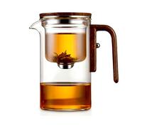WANWEN Enchanti Tea Pot, Witchcraft Teapot, Magic Teapot with Infuser, Enchanted Glass Teapot with Strainer, Press Control Magic Tea Pot, Enchantipot Magic Tea Pot (520ml)