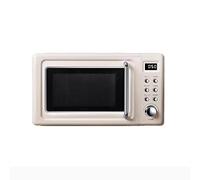 WANWEN Four à Micro-Ondes de comptoir Nostalgia Classic Retro 700 W avec Affichage LED, 6 réglages de Cuisson, Micro-Ondes de comptoir, Compact, contrôle Rotatif, Blanc Little Surprise