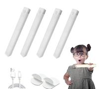 WANWEN Lampes LED magnétiques rechargeables à capteur intelligent, éclairage d'intérieur à détecteur de mouvement, éclairage de placard sans fil pour cuisine, escaliers et penderie (30cm*white)