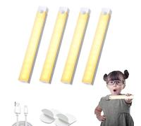 WANWEN Lampes LED magnétiques rechargeables à capteur intelligent, éclairage d'intérieur à détecteur de mouvement, éclairage de placard sans fil pour cuisine, escaliers et penderie (30cm*warm)