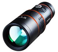 WANWEN Monoculaires 12X50 Léger, HD Grand Angle Grand Oculaire Boussole Télescope pour L'observation des Oiseaux Chasse Camping, Anti-Pression Et Antichoc Little Surprise