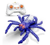 WANWEN Remote Control Spider, Araignée d’Escalade Murale Électrique, Rechargeable, avec des Yeux LED et Une Rotation à 360°, Ce Jouet d'escalade est Amusant et Interactif