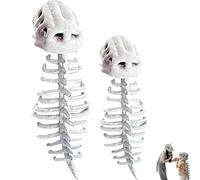 WANWEN Spinosaurus Plush Dino Outfit, Dinosaur Skeleton Plush Costume, 3D Skeleton Design, Halloween Realistic Dinosaur Skeleton Costume Set, Quick-Change, Machine Washable