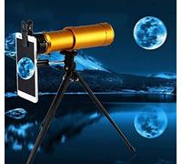 WANWEN Télescope monoculaire en métal, télescope à Zoom Extensible Haute Performance 10X50 avec trépied, Voyage, Observation des Oiseaux, Astronomie, Sports et Faune Little Surprise