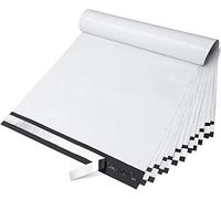 Wanxida Lot de 100 Sacs d'expédition en Plastique, Conditionnements Plastique Polystyrène Pochettes avec Bande adhésive auto-scellante, 55x60cm