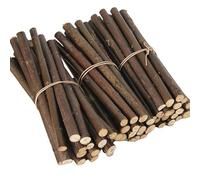 WANYI 30 Pièces Batonnet en Bois Naturel Bâtonnets de Bois avec Écorce Morceaux de Branches pour Bricolage Artisanat Modélisme Décoration d'intérieur 0,6-1cm