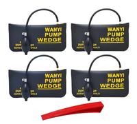 WANYI 4 PCS Air Wedge Pump Bag Coussin kit ouverture porte voiture soulever meuble lourd coussin gonflable bricolage coussin levage kit de levage meuble lourd (4 Großes Rechteck)