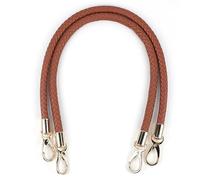 WANYI Anse pour Sac à Main 2 Pièces 60CM Poignée de Rechange pour Sac PU Cuir Laniere sac Bandouliere avec 2 Crochets à Mousqueton (Marron)