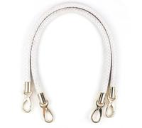 WANYI Anse pour Sac à Main 2 Pièces 60CM Poignée de Rechange pour Sac PU Cuir Laniere sac Bandouliere avec 2 Crochets à Mousqueton (Blanc)