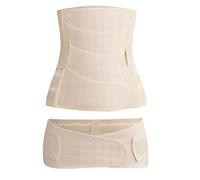 WANYI Ceinture de récupération post-partum à 4 patchs avec ceinture bassineuse 2 en 1 pour la césarienne non roulée, soutien post-partum, ceinture de récupération ventre/taille/bassin pour naissance