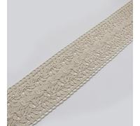 WANYI Ruban Dentelle Beige 9CM Large Coton Dentelle Vintage Galon Couture Ruban Cadeau Pour DIY Décoration Vêtements Jupes de Accessoires(1 Yard)