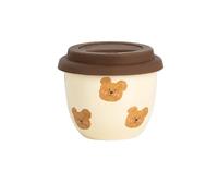 Wanyidaxing Tasse à café/thé avec couvercle Motif ours en peluche 236,8 g