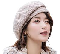 WANYIG Béret Chapeau Femme Style Coréen Slouchy Français Bérets Bérets Robe Bonnet Chapeau d'hiver pour Les Femmes(Kaki)