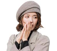 WANYIG Béret Chapeau Femme Style Coréen Slouchy Français Bérets Bérets Robe Bonnet Chapeau d'hiver pour Les Femmes(Marron)