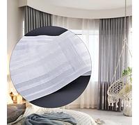 WANYIG Ruban Fronceur de Rideaux Rufflette (85mm, Polypropylène, 12M, Universel, Lavable, Classique, Intérieur)