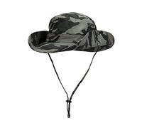 WANYING Chapeau de Seau Chapeau de Pêcheur pour Femme Homme Chapeaux de Brousse Extérieur Protection Soleil en Coton 2 Way 2 Wear - Camouflage Olive Clair