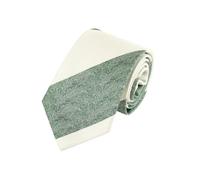 WANYING Cravates beige crème 8 cm 3,15" Cravate à nouer Mode Homme Jacquard Tissée Standard Cravate Mariage Fête Casual Formelle - 14 Rayures Blanc, Série 14 beige - Motif à rayures beiges blanches, 8