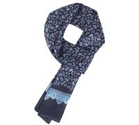 WANYING Noble Écharpe en 100% Soie 11 Momme pour Hommes Double Couche Casual Business 155x26cm - Paisley noir
