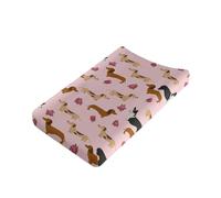 Wanyint Housse de matelas à langer extensible, respirante et antidérapante, en peluche ultra douce pour filles et garçons