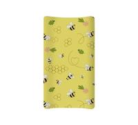 Wanyint Housse de matelas à langer pour garçons et filles - Doux et unisexe - Drap-housse neutre - Respirant et lavable