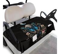 Wanyint Housse de siège de voiturette de golf avec poches avant - Couverture universelle douce pour chariot de golf - Garde au frais et propre - Convient à toutes les voitures club à 2 places, 132,1 x