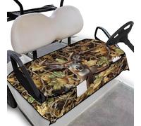 Wanyint Housse de siège de voiturette de golf avec poches et fond antidérapant - Accessoire confortable pour la plupart des voitures de club et plus de sièges pour 2 personnes, motif cerf camouflage