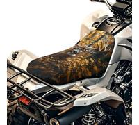 Wanyint Housse de siège pour quad toutes saisons 63,5x25,4 cm, imperméable robuste pour 4 roues - Accessoires pour quad pour Yamaha Raptor 700, Polaris Sportsman 450/750, camouflage cerf jaune forêt