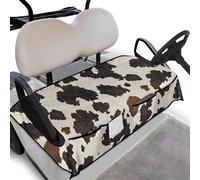 Wanyint Housse de siège pour voiturette de golf avec poches absorbant la transpiration - Séchage rapide - Garde le siège au frais et confortable - Coupe universelle - 133 x 82 cm - Imprimé vache