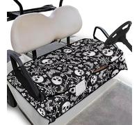 Wanyint Housse de siège pour voiturette de golf avec poches avant, accessoires de chariot de golf portable, facile à installer, garde le siège confortable et frais, ajustement universel, 133 x 82 cm
