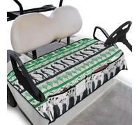Wanyint Housse de siège pour voiturette de golf avec poches avant - Couverture douce universelle qui garde au frais et propre - Convient à toutes les voitures Club à 2 places - 133 x 82 cm - Imprimé
