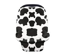 Wanyint Housses de siège auto extensibles pour bébé - Motif vache - Noir et blanc
