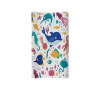 Wanyint Neultral Housse de matelas à langer en mousseline imprimée dinosaure, unisexe, draps à langer doux pour garçons et filles, convient aux matelas profilés de 81,3 x 40,6 cm