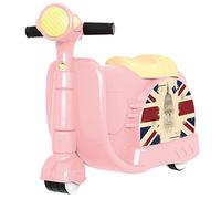 Wanym Valise a Enfourcher pour Enfant à roulettes, Valise Cabine Enfant Roulette Assise avec 3 roulettes Ride-on Valise à roulettes pour Enfants pour Les Garçons et Les Filles,Rose