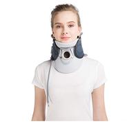 WAOBE Dispositif Cervical de Cou, Dispositif Gonflable réglable de Traction cervicale, Douleur de facilité d'appareillage de arthrose de hernie discale pour l'usage à la Maison,Blue