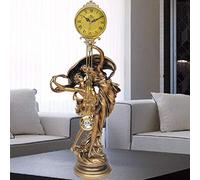 WAOCEO Horloge de Table Salon Familial Classique Horloge sourdine Horloge européen Pendulum Artisanat Couple Couple Dance Horloge Décor Horloges (Color : B)