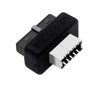 Waoclowr Adaptateur de disque USB 3.0 19 broches / 20 broches vers | Prend en charge les embases USB 3.0/3.1 19 broches sur la carte mère, connexion interne à 20 broches