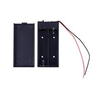 Waoclowr Boîtier à piles avec interrupteur en plastique | Fonctionnement 3,7 V, compatible 2 x 18650, boîte de rangement avec interrupteur ON/OFF, 8,8 x 4,1 x 2,2 cm, en plastique