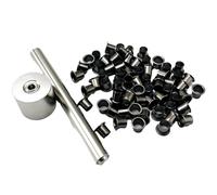 Waoclowr K-Sheath Lot de 100 rivets à œillets Installation Fix Tools Pièces de rechange Accessoires 7,5 mm Fourreau Kydex Séparation Œillets Boucle Clous