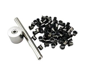 Waoclowr K-Sheath Lot de 100 rivets à œillets Installation Fix Tools Pièces de rechange Accessoires 7,5 mm Fourreau Kydex Séparation Œillets Boucle Clous